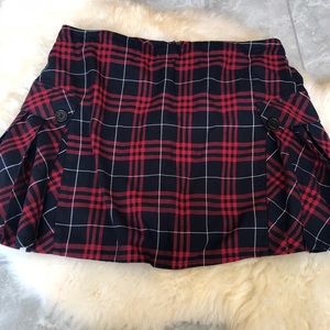 Lands’ End plaid school shirt